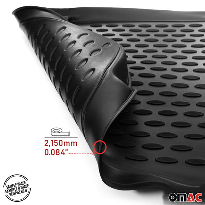 Omac USA Premium Rubber Floor Mats Liners for Cars – Fits with 2014-2018 BMW X5 F15/F85 (4 Pcs)