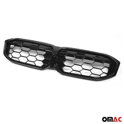 OMAC USA Front Kidney Grille for Cars – Fits 2019–2025 BMW 3 Series G20 Sedan (Glossy Black Meteor Diamond, 1Pc)