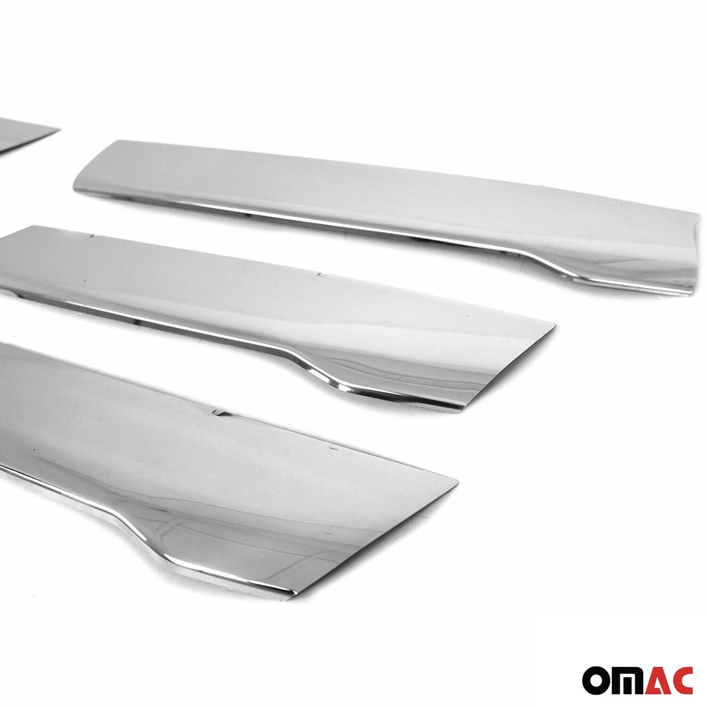 OMAC USA Front Bumper Grill Trim for Vans – Fits 2019–2025 Mercedes Sprinter W907/910 - 6Pcs (Stainless Steel, Chrome)
