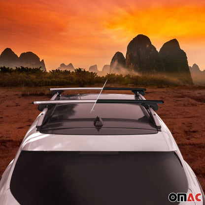 Omac USA Roof Rack Cross Bars Luggage Carrier for SUV – Fits with 2017-2025 Mazda CX-5 (2 Pcs, Silver, Aluminum)