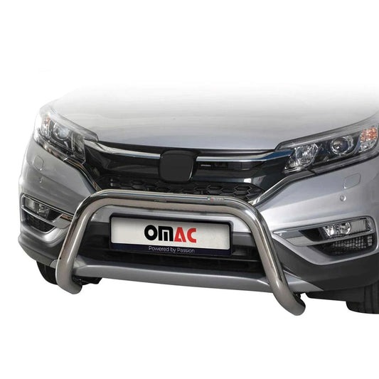 OMAC USA Bull Bar Push Front Bumper Grille for Cars – Fits 2017–2019 Honda CR-V (Silver, 1Pc)