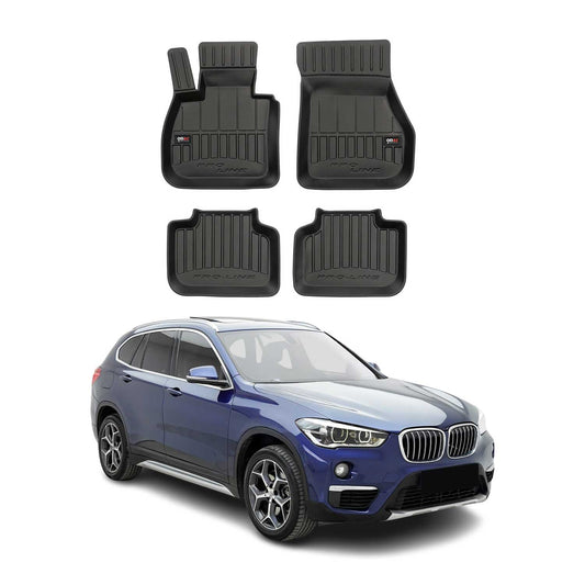 OMAC USA Premium Floor Mats Liners for Cars – Fits 2016-2022 BMW X1 F48 (Black, 4 Pcs, All Weather Heavy Duty)