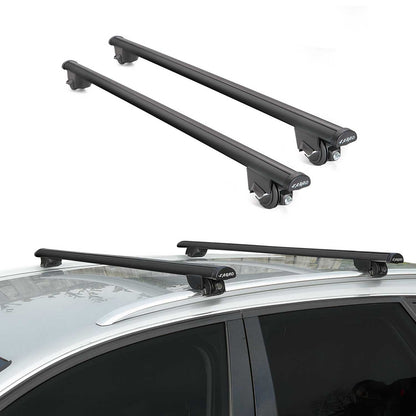 Omac USA Roof Rack Cross Bars Luggage Carrier for SUV – Fits with 2011-2016 Mini Cooper Countryman R60 (2 Pcs, Black, Aluminum)