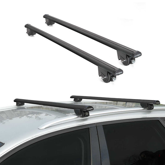 Omac USA Roof Rack Cross Bars Luggage Carrier for SUV – Fits with 2011-2016 Mini Cooper Countryman R60 (2 Pcs, Black, Aluminum)