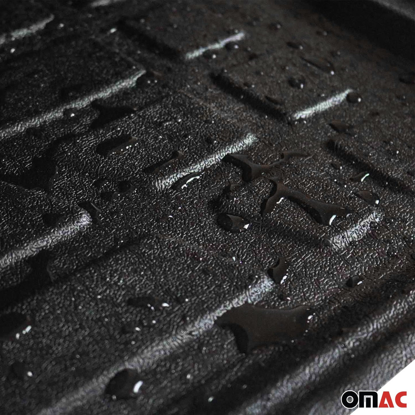 OMAC USA Cargo Liner Trunk Mat All Weather for SUV – Fits with 2007-2013 BMW X5 E70 – Black (1 Pc)
