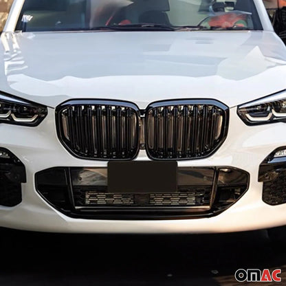 OMAC USA Front Kidney Grille for SUV – Fits 2019-2023 BMW X5 G05 – M Performance Style Gloss Black, 1 Pc