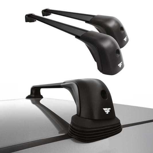 OMAC USA Roof Rack Cross Bars Luggage Carrier for Cars – Fits with 2010-2014 Mercedes C-Class W204 (2 Pcs, Black, Aluminum)