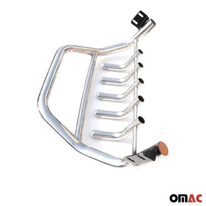 OMAC USA Bull Bar Push Front Bumper Grille for Cars – Fits 2009–2011 VW Tiguan (Silver, 1Pc)