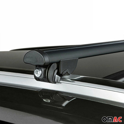 Omac USA Roof Rack Cross Bars Luggage Carrier for SUV – Fits with 2011-2016 Mini Cooper Countryman R60 (2 Pcs, Black, Aluminum)