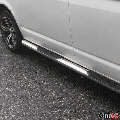 Omac USA Stainless Steel Running Boards, Side Steps for SUV – Fits with 2015-2024 Jeep Renegade – Silver, Grey (2 Pcs)