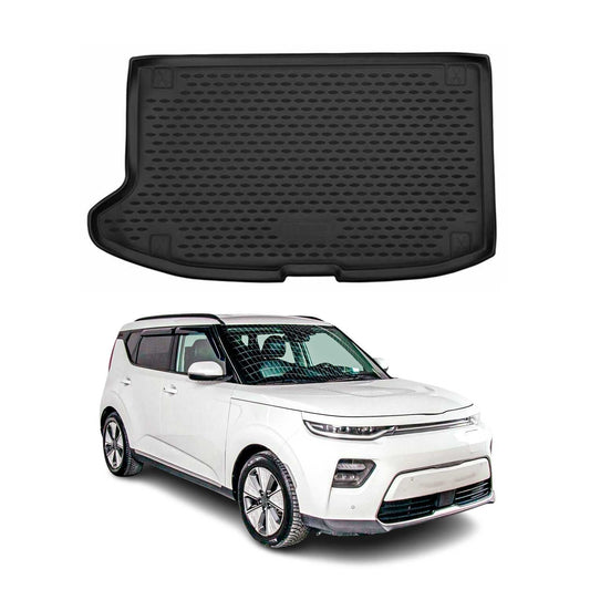 OMAC USA Semi-Custom Fit Cargo Liner Trunk Mat for SUVs – Fits 2020–2024 Kia Soul (Black, Waterproof)