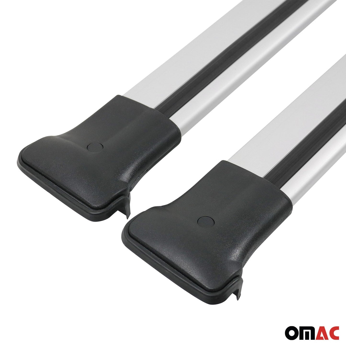 Omac USA Roof Rack Cross Bars Luggage Carrier for SUV – Fits with 2015-2023 Jeep Renegade (2 Pcs, Silver, Aluminum)
