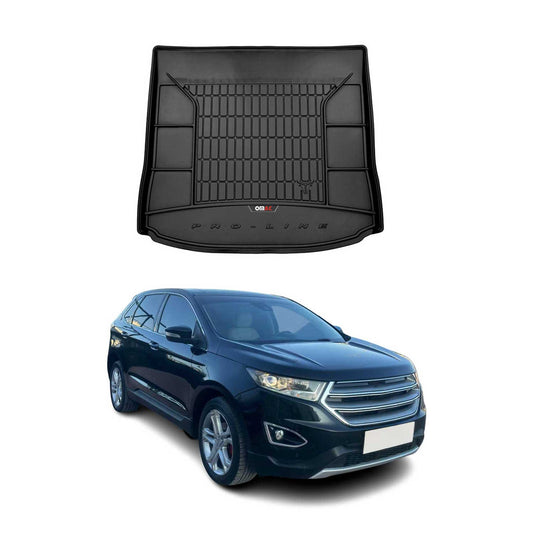 OMAC USA Premium Cargo Liner for SUV – Fits 2015-2019 Ford Edge – All Weather Heavy Duty TPE Rubber Trunk Mat, Black