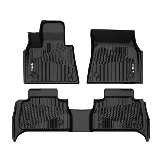 OMAC USA Premium Floor Mats for SUV – First & Second Row – fits with 2020–2025 BMW X6 G06 – Black (4 Pcs)