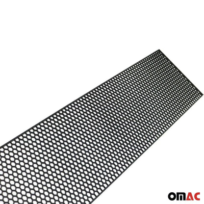OMAC USA Trimmable Honeycomb Mesh Grille Insert – Universal Fit Front Bumper/Spoiler – Black ABS Plastic, 39.37"x9.44"