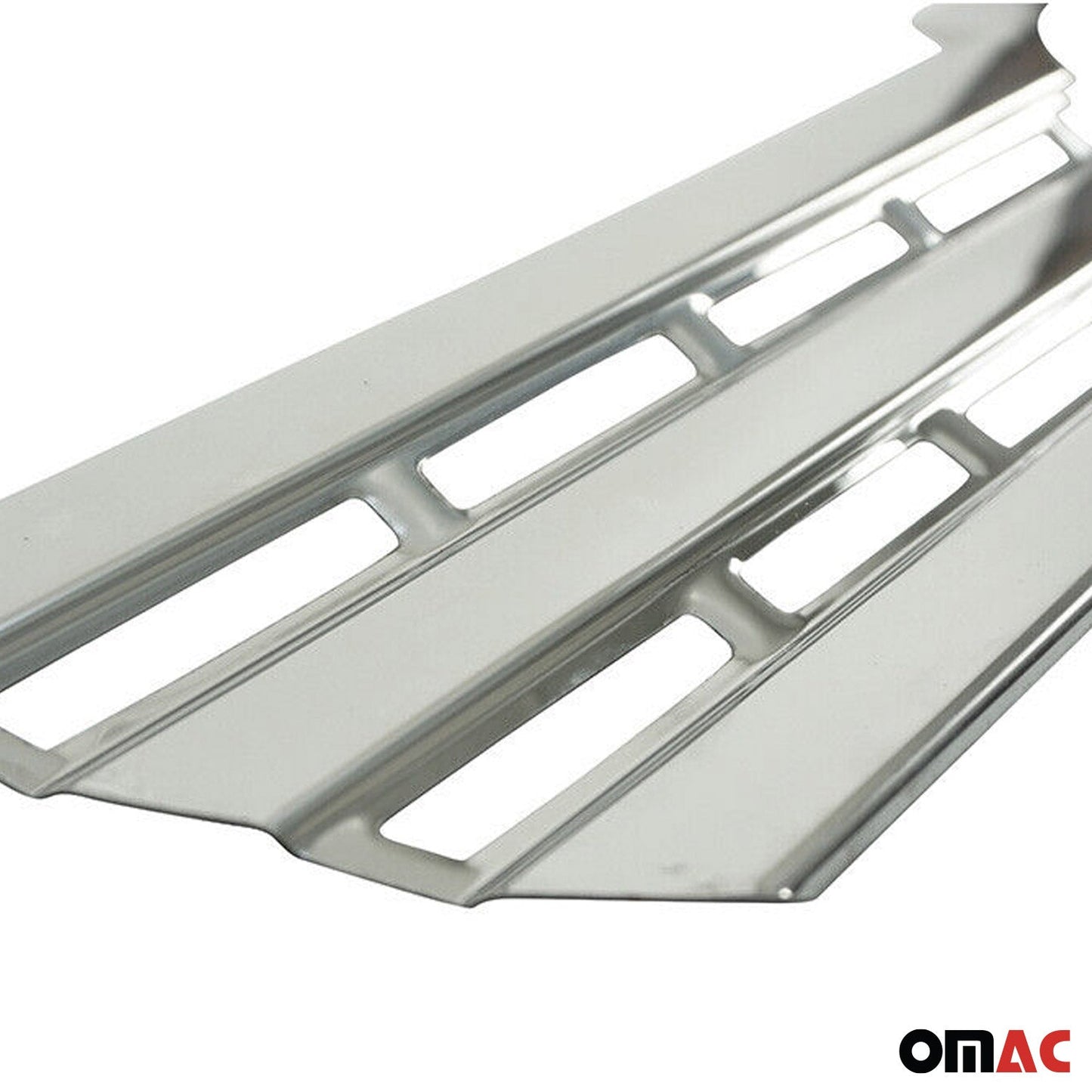 OMAC USA Front Bumper Grill Trim Molding for Cars – Fits 2010–2013 Ford Transit Connect - 2Pcs (Stainless Steel, Chrome)