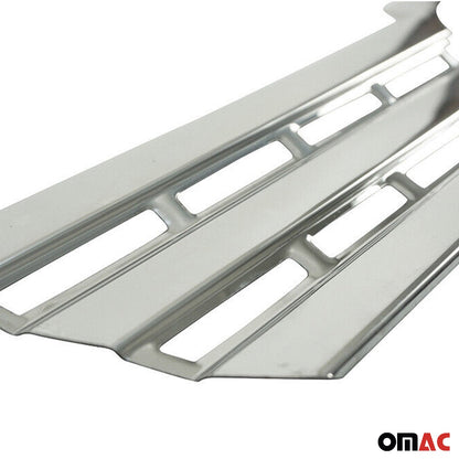 OMAC USA Front Bumper Grill Trim Molding for Cars – Fits 2010–2013 Ford Transit Connect - 2Pcs (Stainless Steel, Chrome)