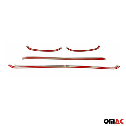 OMAC USA Front Bumper Grill Trim for Van – Fits 2019-2025 Mercedes Sprinter W907/910 – Stainless Steel Dark Chrome, 4 Pcs