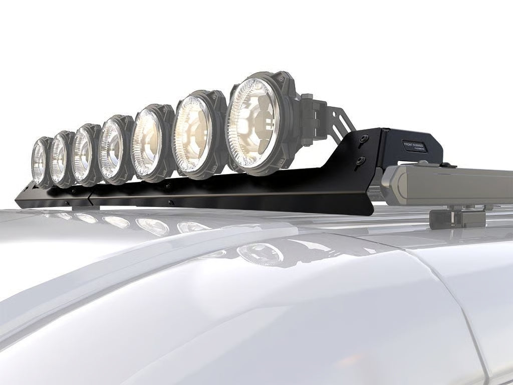 Front Runner Slimpro Van Rack Adjustable Wind Fairing for Van – Fits 40" LED Slim Light Bar – Black Steel, (1PC)