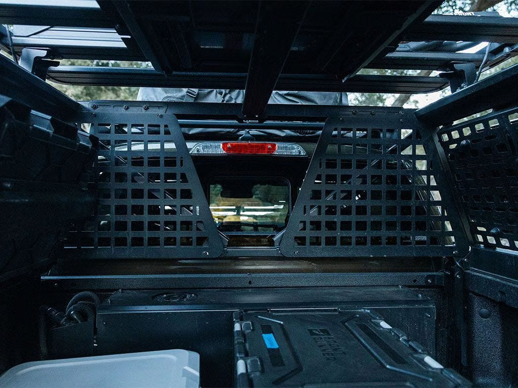 Front Runner Pro Bed Rack Headache Molle Panel – Fits Pro Bed System – Black Powder-Coated Steel, Heavy-Duty Gear Mounting Panel (1PC)