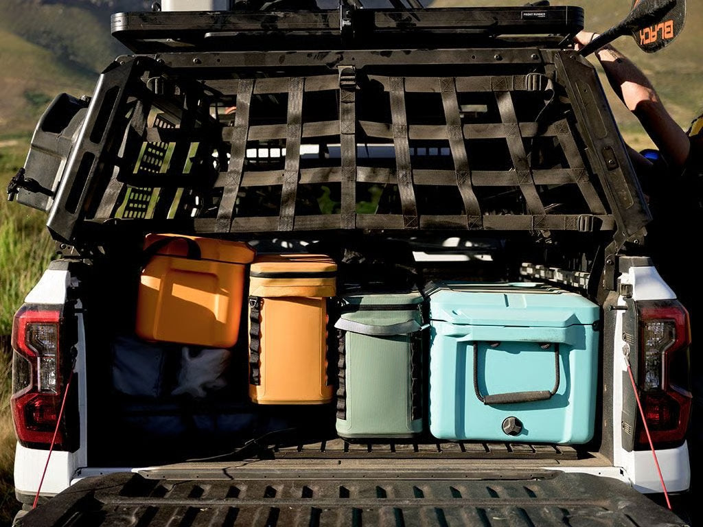 Front Runner Pro Bed Tailgate Net for Truck – Fits Pro Bed System & Pro Bed Rack Kits – High-Tensile Polyester, Adjustable, Black (1PC)