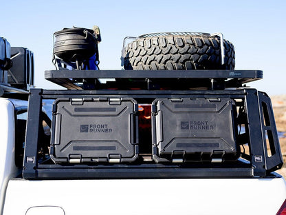 Front Runner Twin Wolf Pack Pro Cargo Bracket for Pickup Truck Racks - No-Drill Adjustable Truck Rack Mount