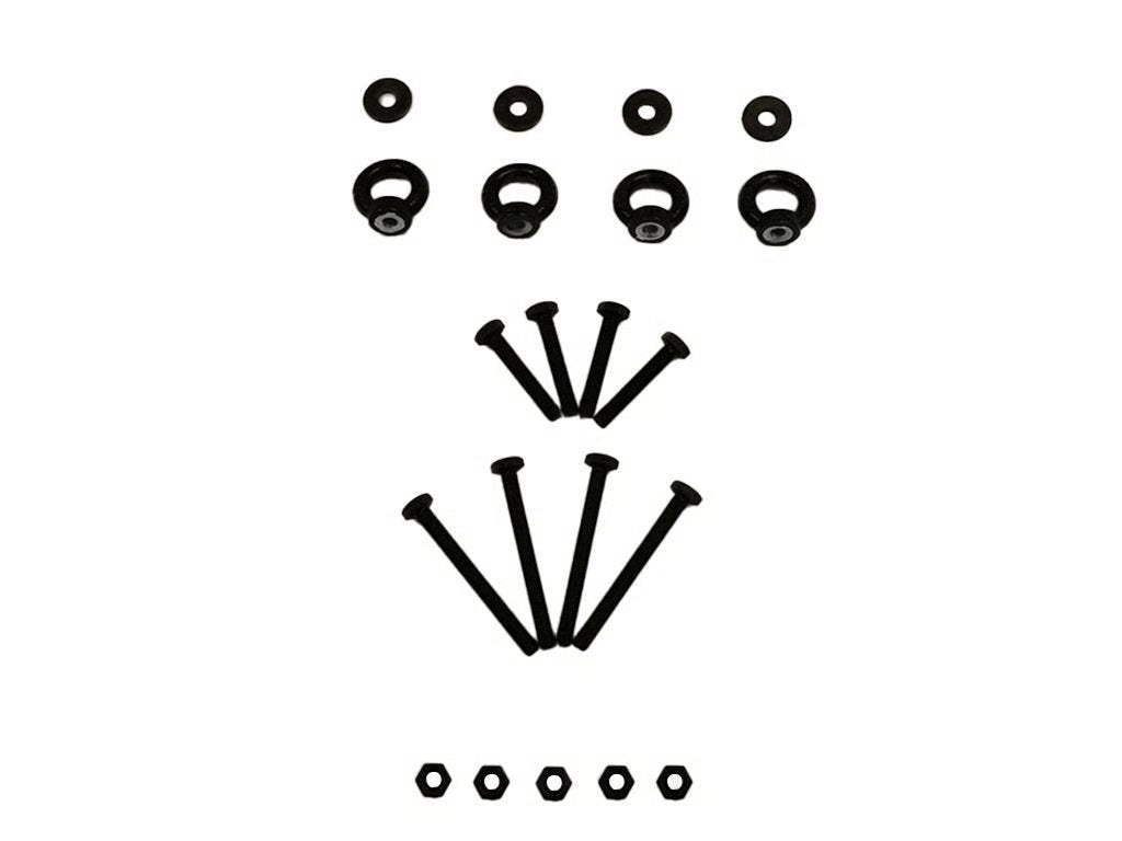 Front Runner Pro Bed Recovery Device Mounting Hardware – Fits Pro Bed Universal Accessory Mount – Black Powder-Coated Steel, Heavy-Duty Design (1 Set)