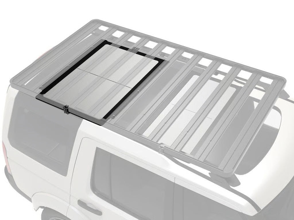 Front Runner Pro Stainless Steel Camp Table Kit for Vehicle – Black Aluminum Frame, 1130(L) x 750(W), Foldable, Under-Rack Storage Design (1PC)