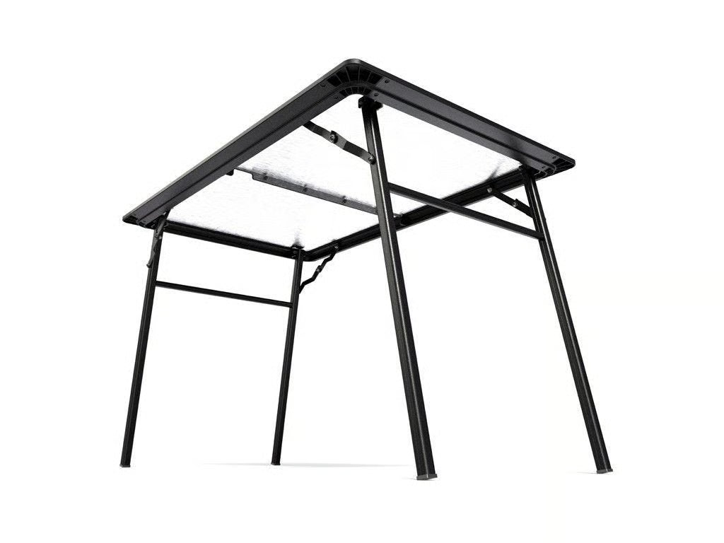 Front Runner Pro Stainless Steel Camp Table Kit for Vehicle – Black Aluminum Frame, 1130(L) x 750(W), Foldable, Under-Rack Storage Design (1PC)