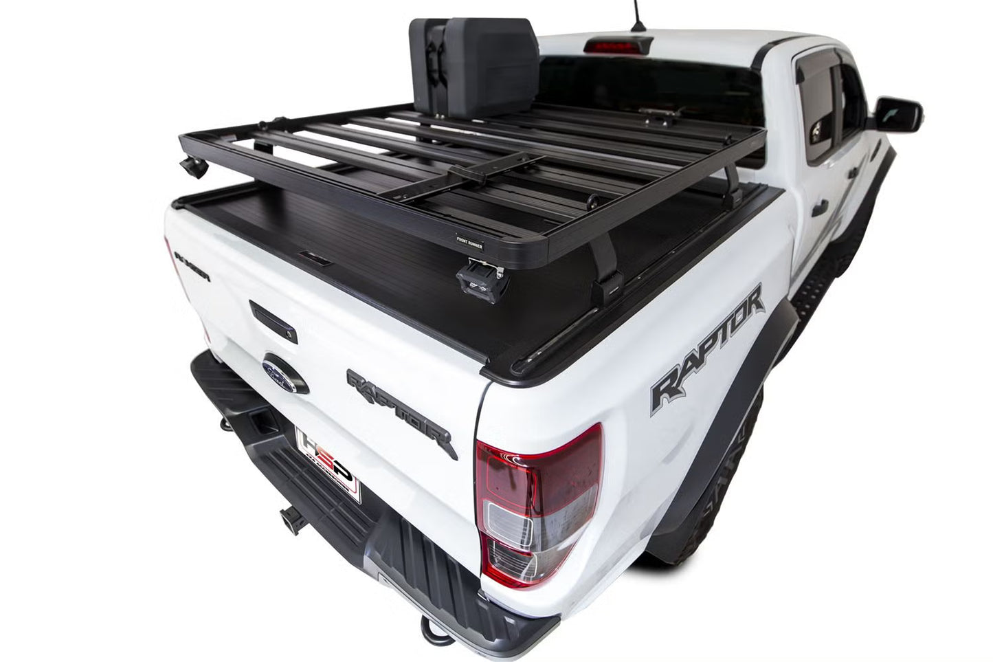 Front Runner Bakkie Roll Top Slimline II Load Bed Rack Kit – Fits Pickup Trucks with Roll Top Cover – 1425(W) x 1156(L) – Heavy-Duty Black Aluminum