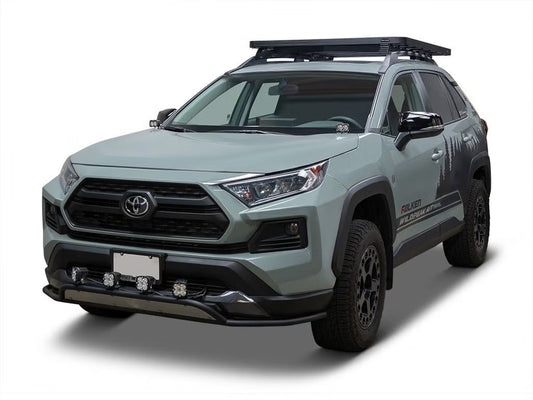 Front Runner Slimline II Roof Rack Kit for SUV – Fits 2019-Current Toyota RAV4 Adventure / TRD Off-Road – Black Aluminum Full-Size Rack (1PC)