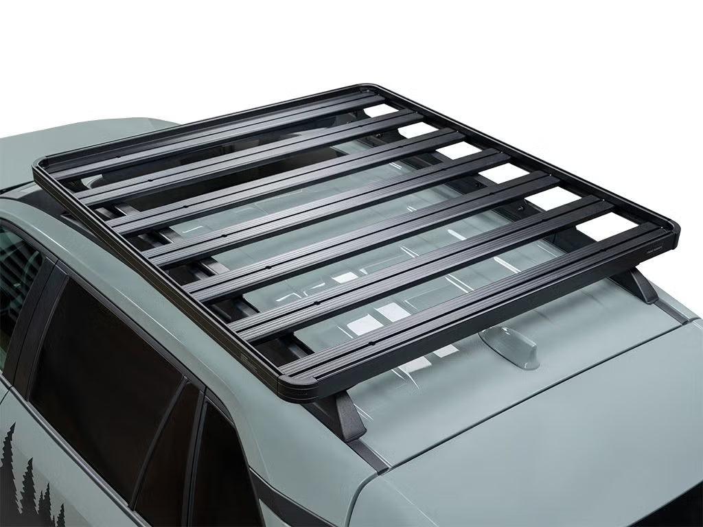 Front Runner Slimline II Roof Rack Kit for SUV – Fits 2019-Current Toyota RAV4 Adventure / TRD Off-Road – Black Aluminum Full-Size Rack (1PC)