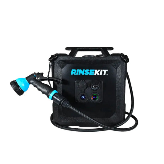 RinseKit Cube - 4-Gallon Battery-Powered Portable Shower with High-Pressure Spray