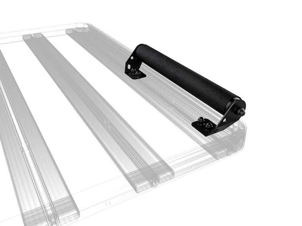 Front Runner Cargo Roller for Roof Rack – 496mm Length, Black Steel with Rubber Coating, 40kg Load Capacity, Easy Loading Design (1PC)