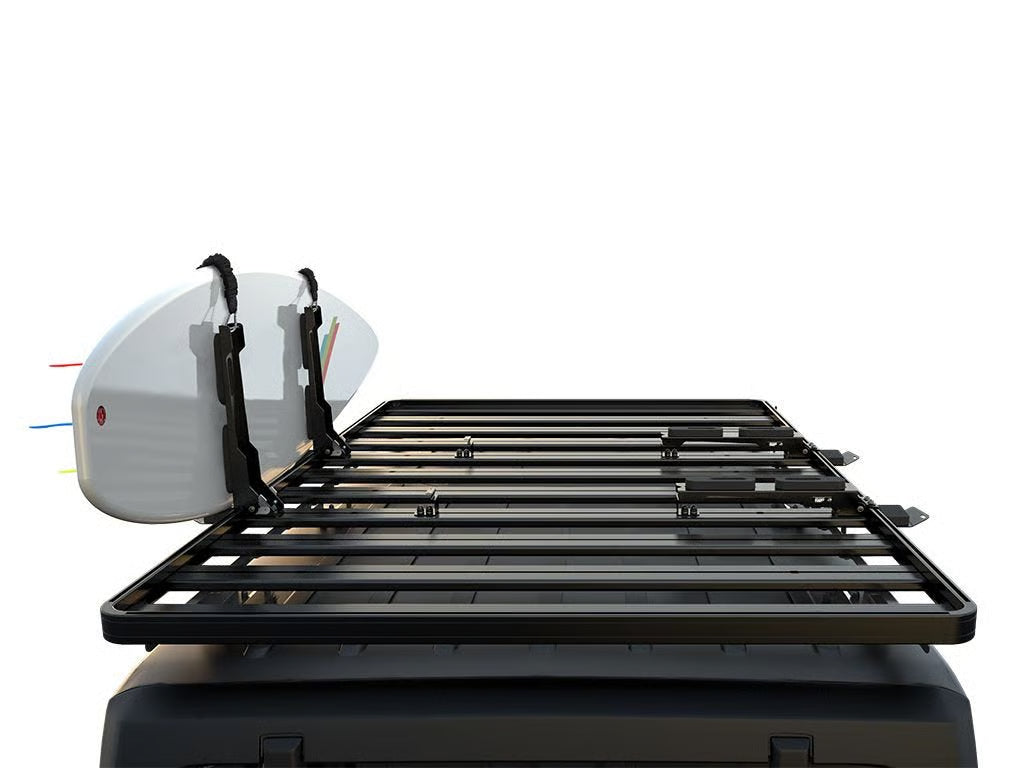 Front Runner Vertical Surfboard Carrier for Roof Rack – Fits Slimline II Racks – Black Steel, Adjustable Design with Stratchit Straps (1PC)
