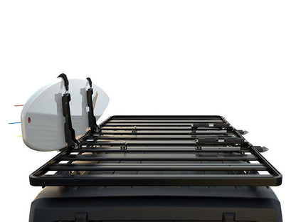 Front Runner Vertical Surfboard Carrier for Roof Rack – Fits Slimline II Racks – Black Steel, Adjustable Design with Stratchit Straps (1PC)