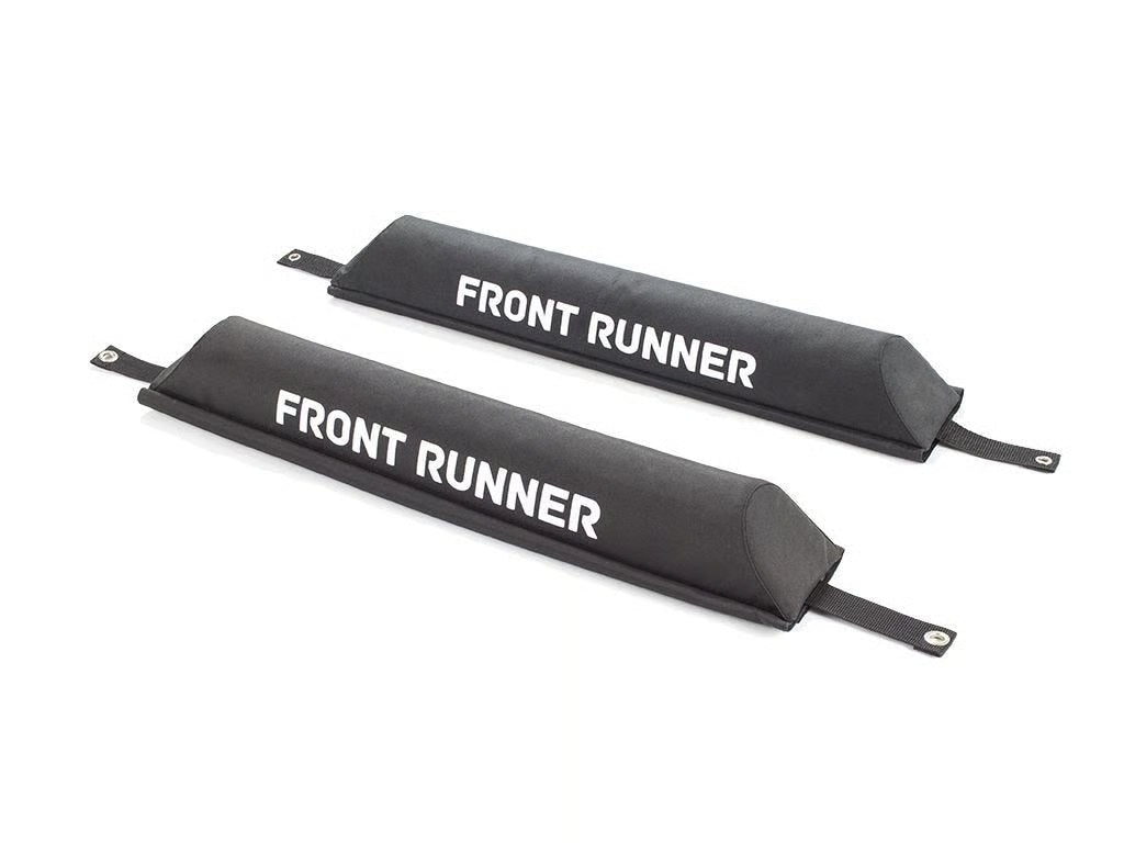 Front Runner Rack Pad Set for Roof Rack – Fits Standard Rack Slats & Load Bars – Black Canvas, 610(L) x 90(W), Water-Resistant Foam Design (2PC)