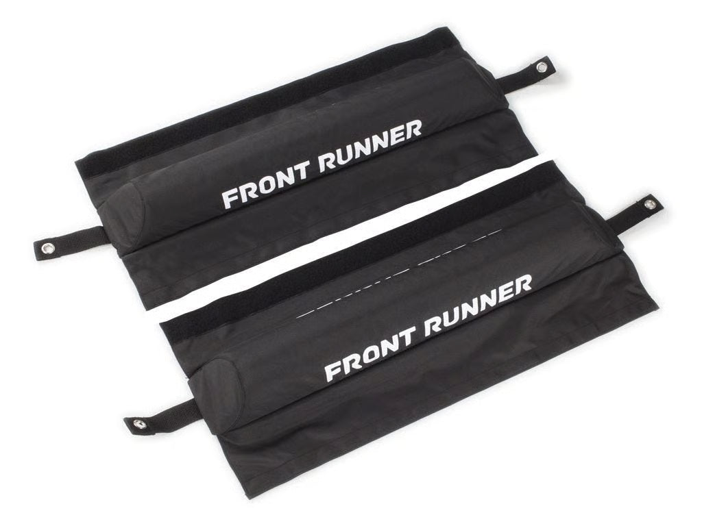 Front Runner Rack Pad Set for Roof Rack – Fits Standard Rack Slats & Load Bars – Black Canvas, 610(L) x 90(W), Water-Resistant Foam Design (2PC)