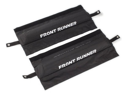 Front Runner Rack Pad Set for Roof Rack – Fits Standard Rack Slats & Load Bars – Black Canvas, 610(L) x 90(W), Water-Resistant Foam Design (2PC)