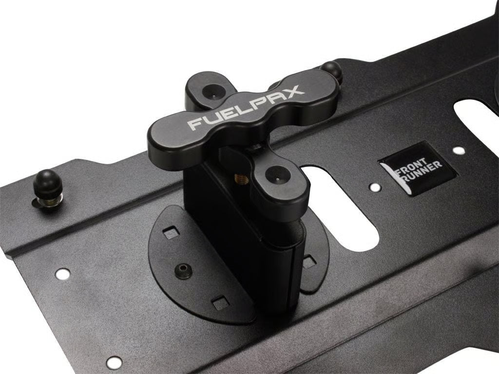 Front Runner Rotopax Rack Mounting Plate for Truck – Fits 15L/17L or Dual 7.5L RotoPax Cans – Black Steel, 480(L) x 248(W), Heavy-Duty Design (1PC)