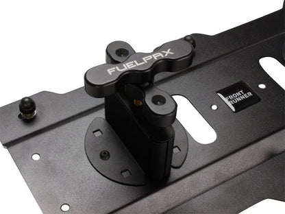 Front Runner Rotopax Rack Mounting Plate for Truck – Fits 15L/17L or Dual 7.5L RotoPax Cans – Black Steel, 480(L) x 248(W), Heavy-Duty Design (1PC)