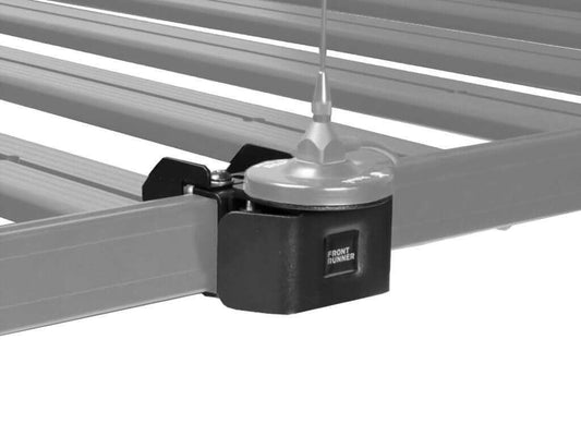 Front Runner Antenna Mount for Roof Rack – Fits Slimline II / Slimsport / Slimpro Van Racks – Black Steel, 150(L) x 113(W), Rotating Design (1PC)