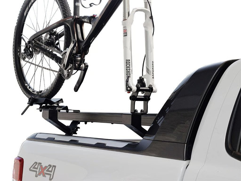 Front Runner Load Bed Rack Side Mount for Bike Carrier – Fits Pro Fork & Pro Thru Axle Carriers – Black Steel, Adjustable Design (1PC)
