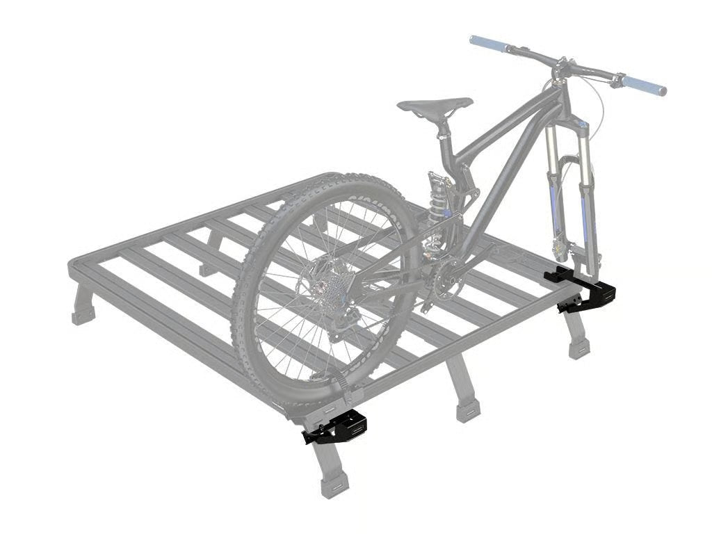 Front Runner Load Bed Rack Side Mount for Bike Carrier – Fits Pro Fork & Pro Thru Axle Carriers – Black Steel, Adjustable Design (1PC)