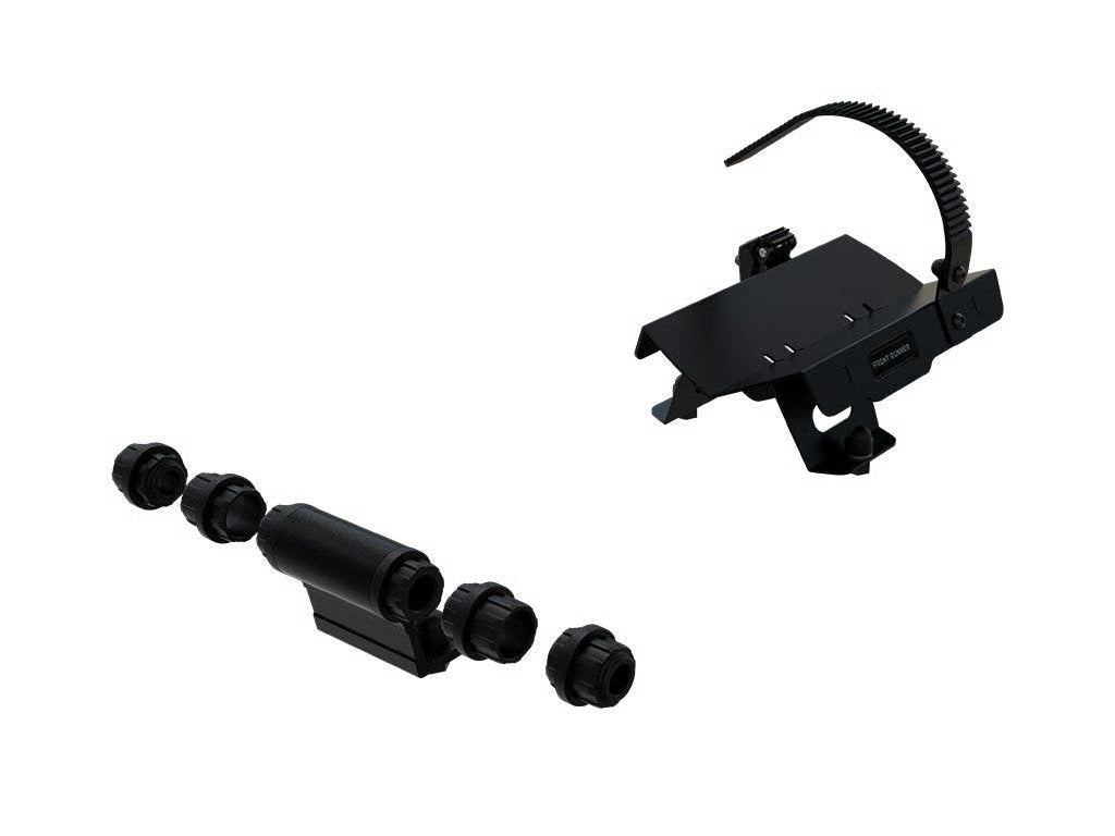 Front Runner Pro Thru Axle Bike Carrier / Power Edition for Truck – Fits 12mm, 15mm & 20mm Axles – Black Steel & Aluminum, Heavy-Duty Design (1PC)