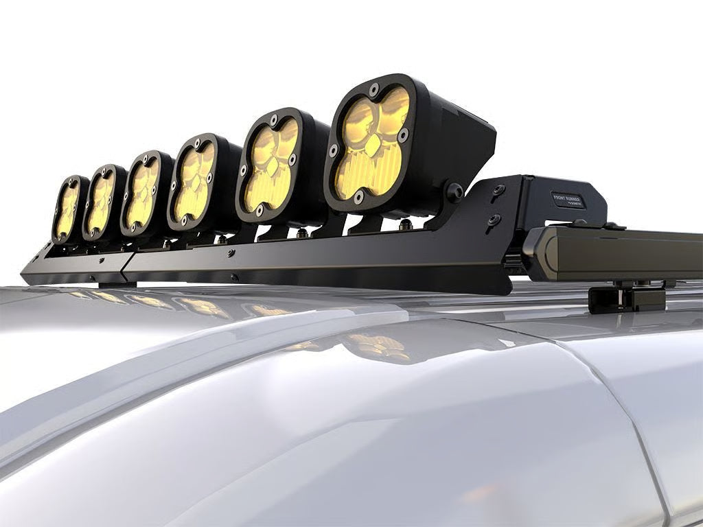 Front Runner Slimpro Van Rack Adjustable Wind Fairing for Van – Fits 40" LED Slim Light Bar – Black Steel, (1PC)