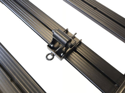 Front Runner Roller System for Roof Rack – Fits Slimline II & Slimsport Racks – Black Steel with HDPE Rollers, Adjustable Height 53-80mm, 140kg Load Capacity (4PC)