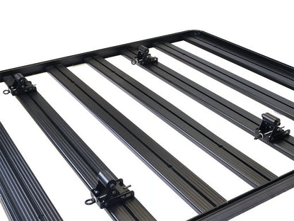 Front Runner Roller System for Roof Rack – Fits Slimline II & Slimsport Racks – Black Steel with HDPE Rollers, Adjustable Height 53-80mm, 140kg Load Capacity (4PC)