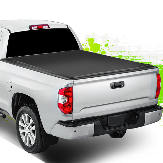 TrailFX Soft Folding Tonneau Cover for Pickup Trucks - Fits 2022-2025 Toyota Tundra