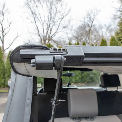 EZ4X4 EZWindow Slanted for Jeep JLU 4-Door – Fits 2018–2025 – Soft-Top Rear Window, Pull-to-Open, Easy Install